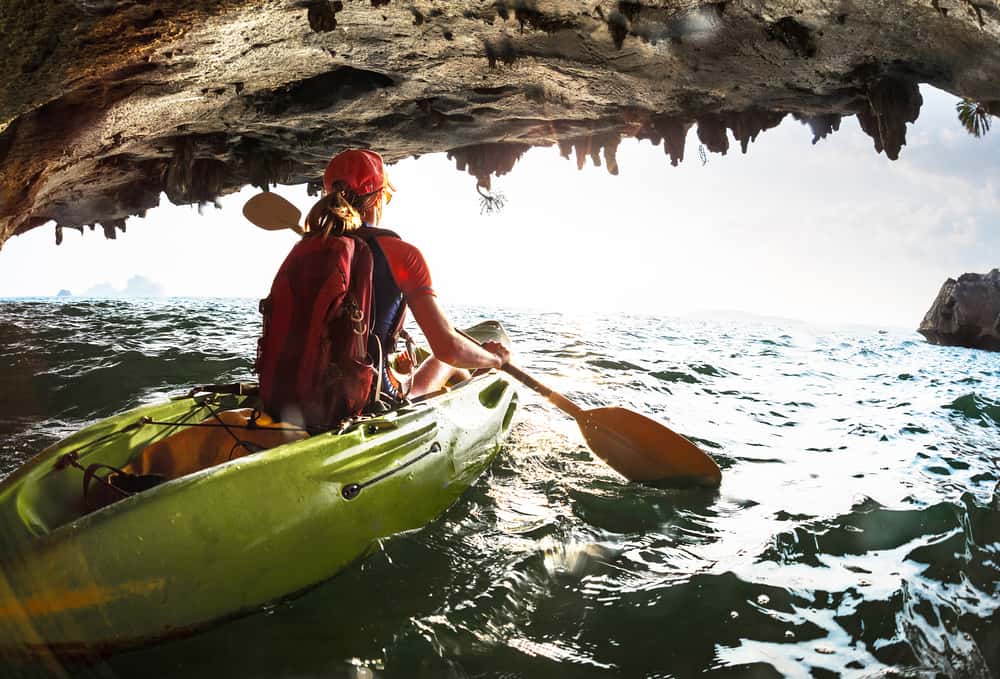 Kayak around Cathedral Cove in New Zealand Honeymoon Packages