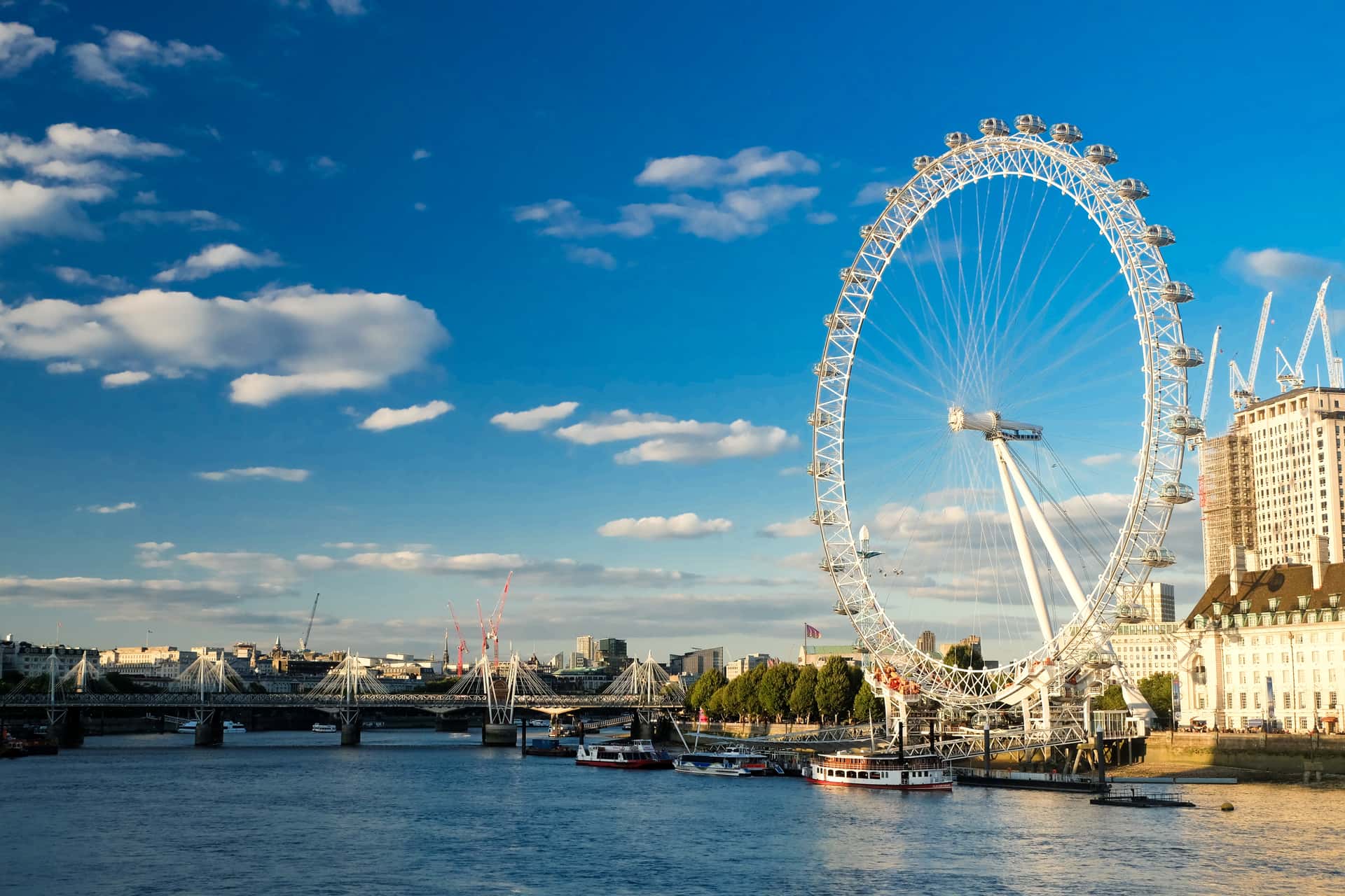 London Eye in London - Switzerland - Paris