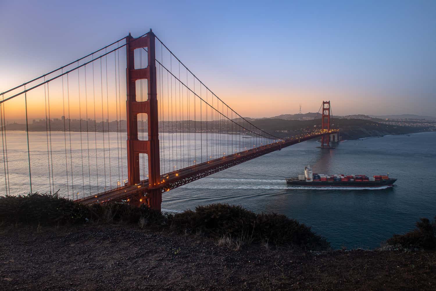 Sail to Golden Gate Bridge in America Group Tours