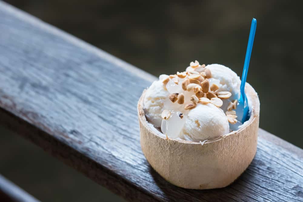 Try Coconut Ice Cream in Chatuchak in Thailand Heritage Tours
