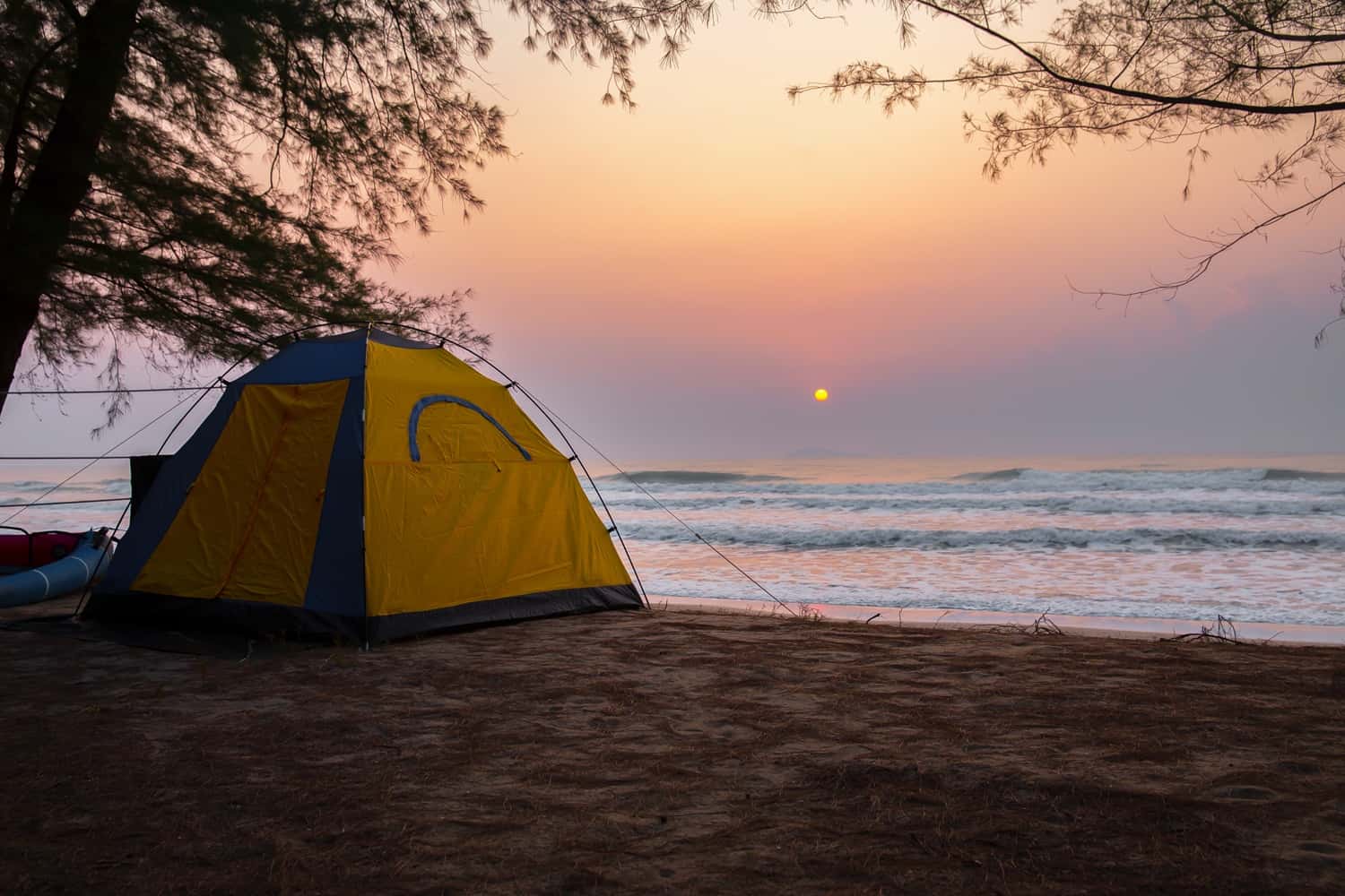 Go beach camping in La Paz in Mexico