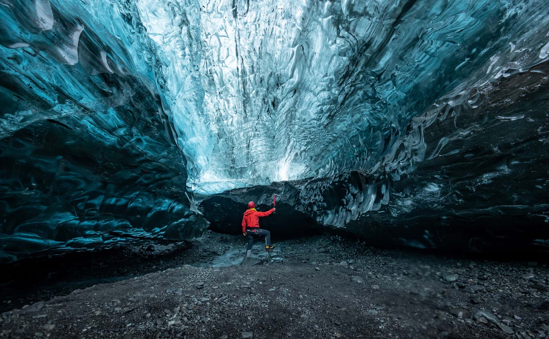 Go Glacier Hiking and Ice Caving in Iceland