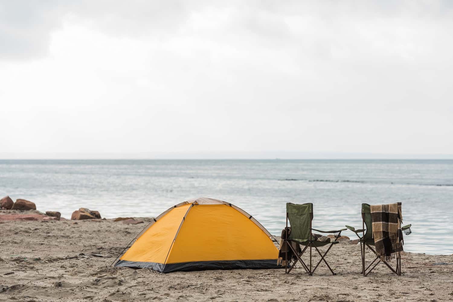 Go beach camping in La Paz in Mexico