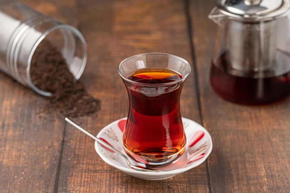 Drink Turkish Tea in Istanbul in Turkey