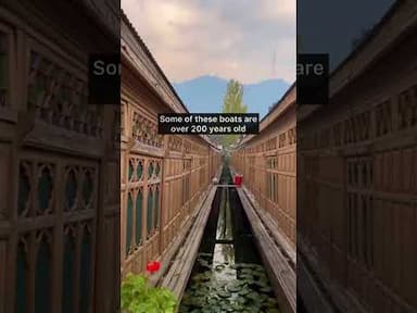 A trip to Kashmir is surely incomplete without houseboat experience. Do you all agree? Beautiful Reel by @travelmatcha