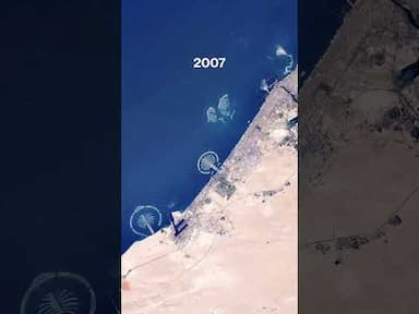 Dubai has changed drastically and beautifully over the last few decades 😍 . 🎥 @dailyoverview
