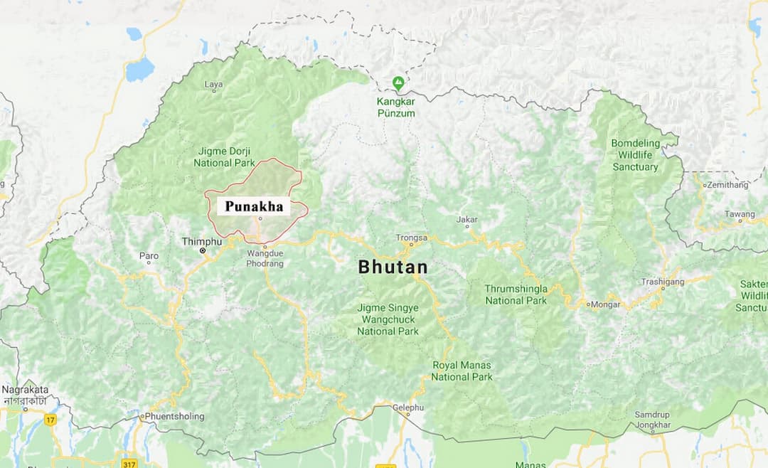 Geography in Punakha