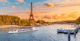 Eiffel Tower With Seine River