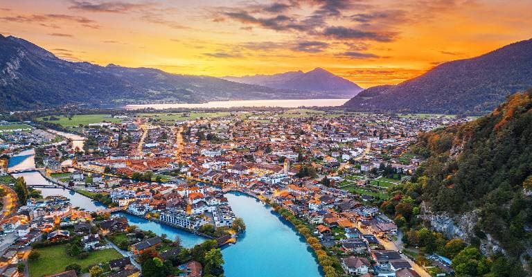 Interlaken Town View
