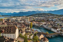 Lucerne Town Aerial View