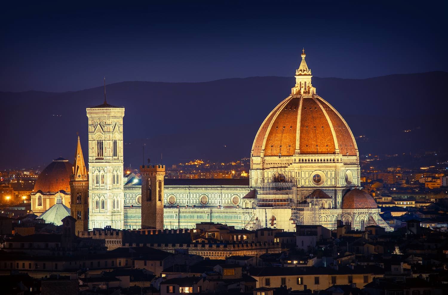 Florence Duomo Night View 