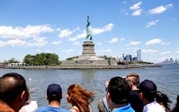 Statue of Liberty by ferry