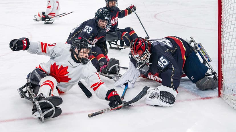 Get Up Close To An Ice Hockey Team