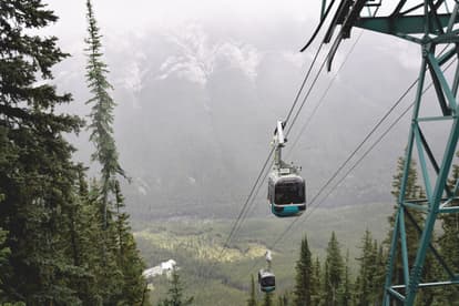 Banff Gondola On Sulphur Mountain