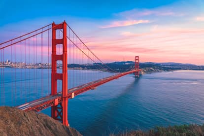 Walk Offshore At Golden Gate Bridge
