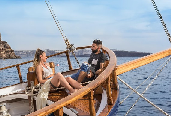 Caldera Cruise with Oia sunset 2
