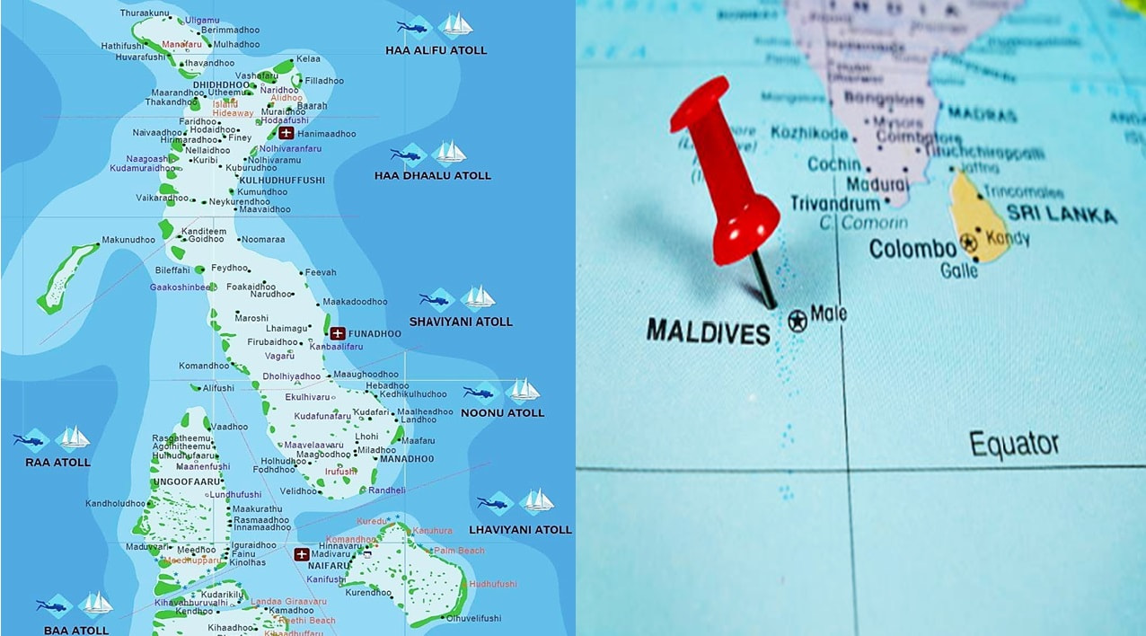 Maldives Map 