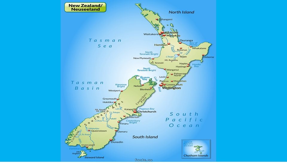 New Zealand Map