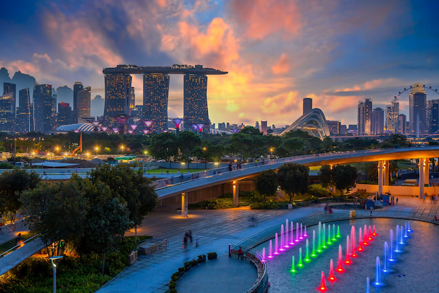 Singapore city skyline