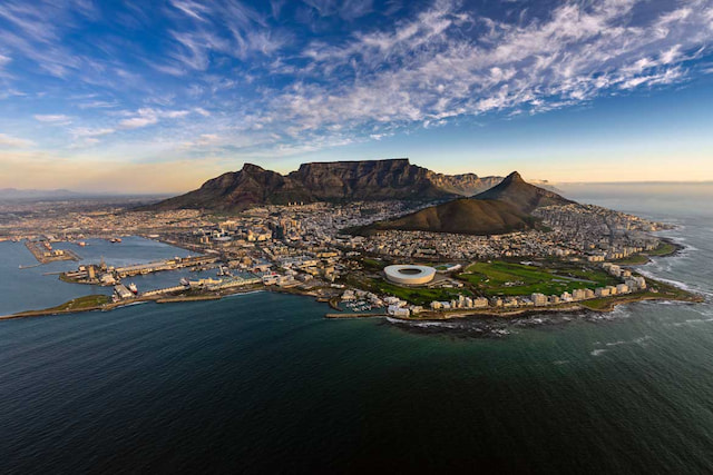 Table Mountain from harbour