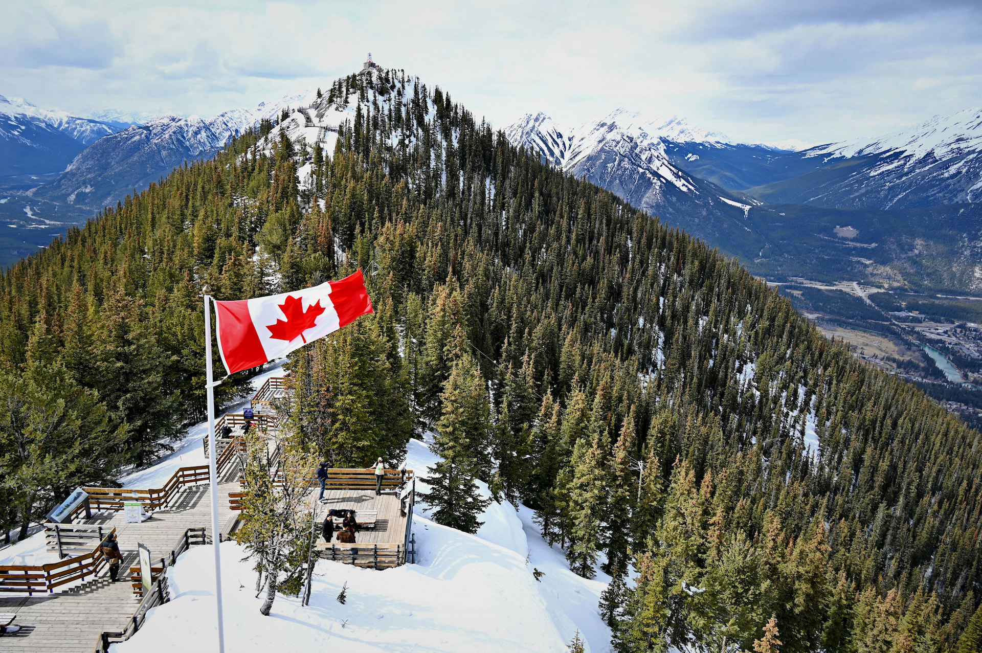 Banff Gondola On Sulphur Mountain