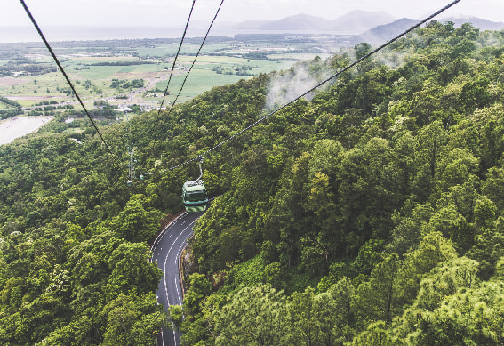 Half day Kuranda Village tour with one way skyrail Cairns