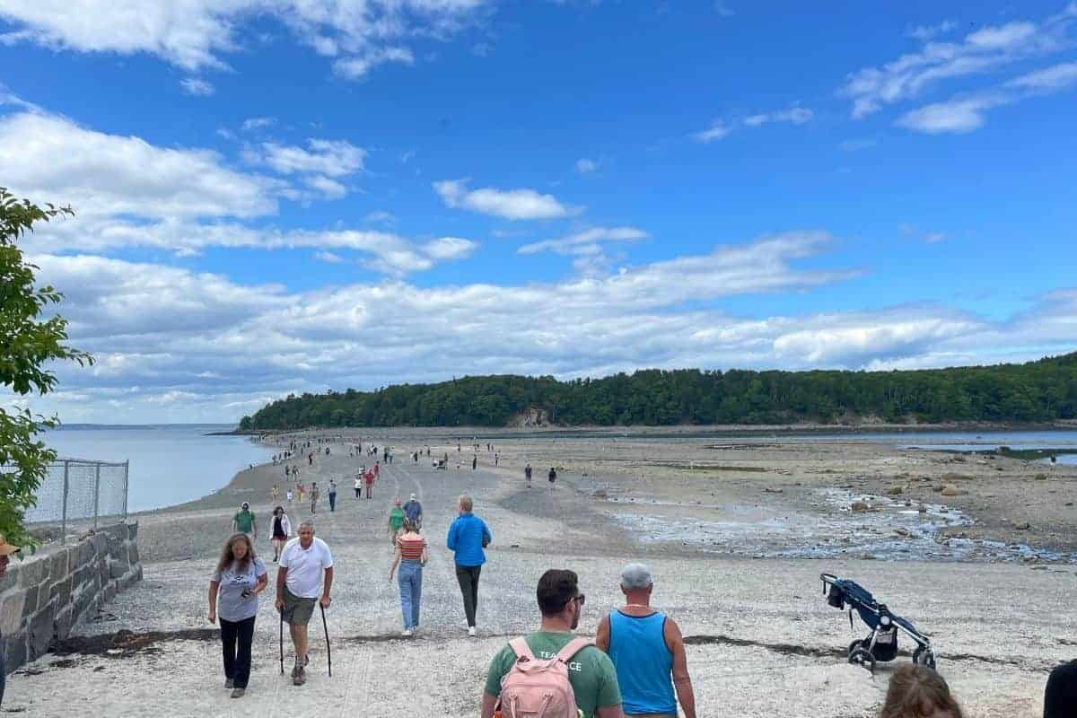 land bridge to bar island