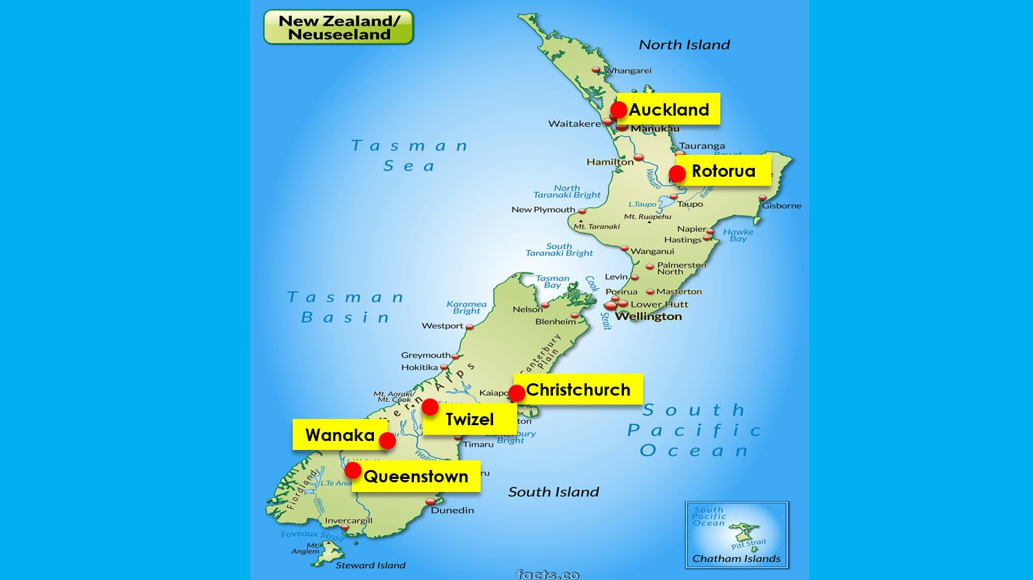 New Zealand Map