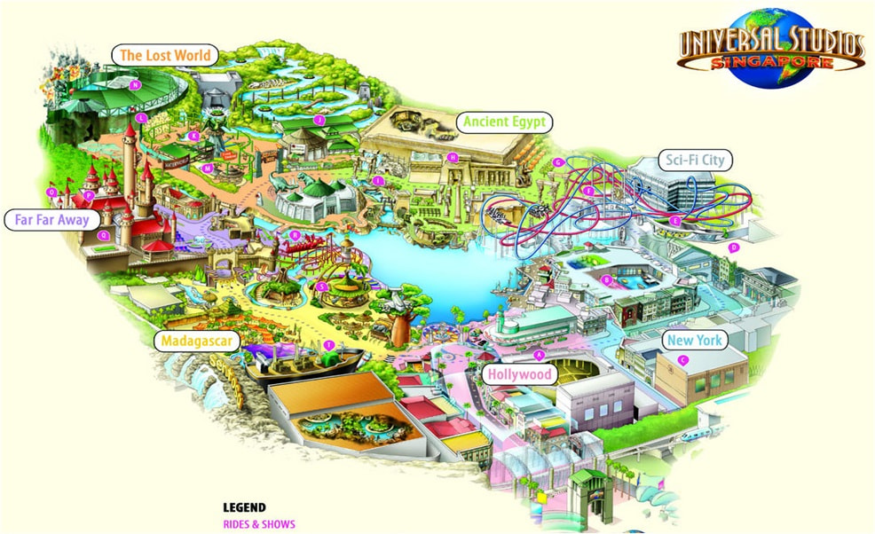 Universal Studio Map