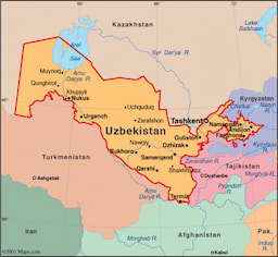 Uzbekistan Map 1