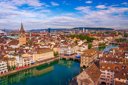 Zurich Town View Aerial