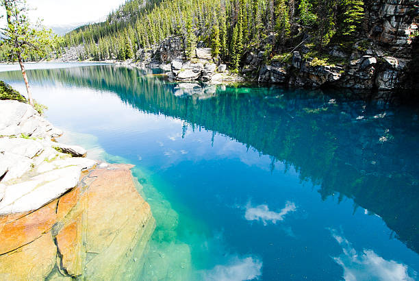 Cliff Dive At Horseshoe Lake -1