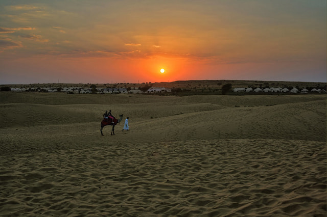 Experience desert camping
