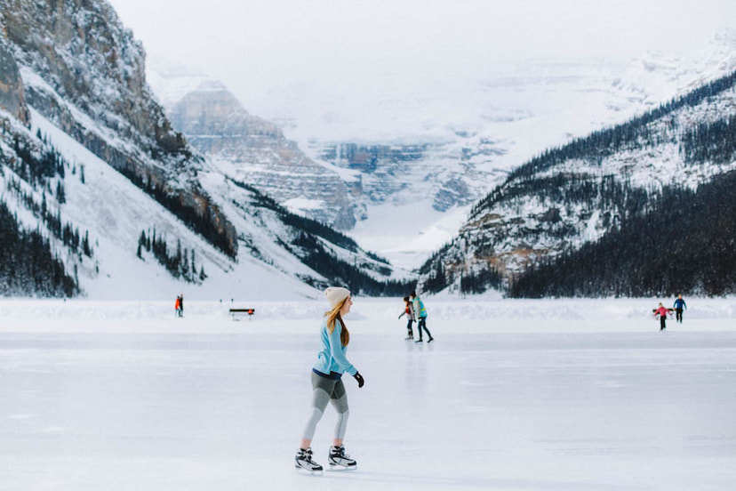 Ice Skate On Lake Louise-1