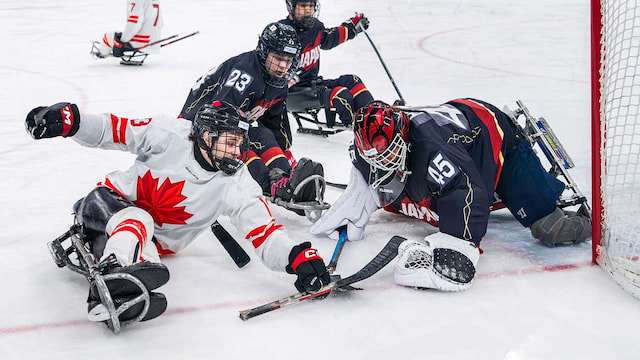 Get Up Close To An Ice Hockey Team
