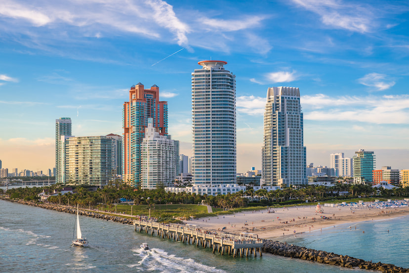 Visit the iconic Miami Beach