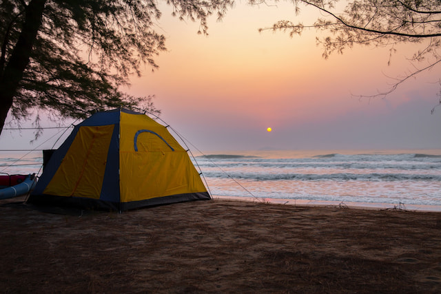 Go beach camping in La Paz