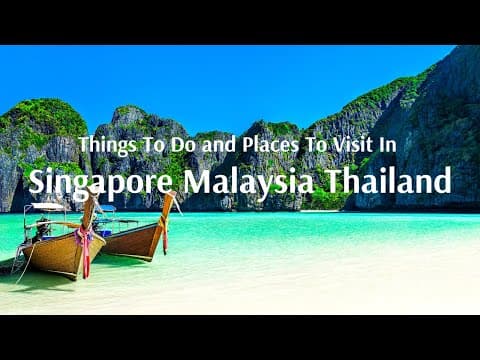 Is Singapore Malaysia Thailand on your bucket-list? Then you must watch this video giving all information about Singapore Malaysia Thailand tour