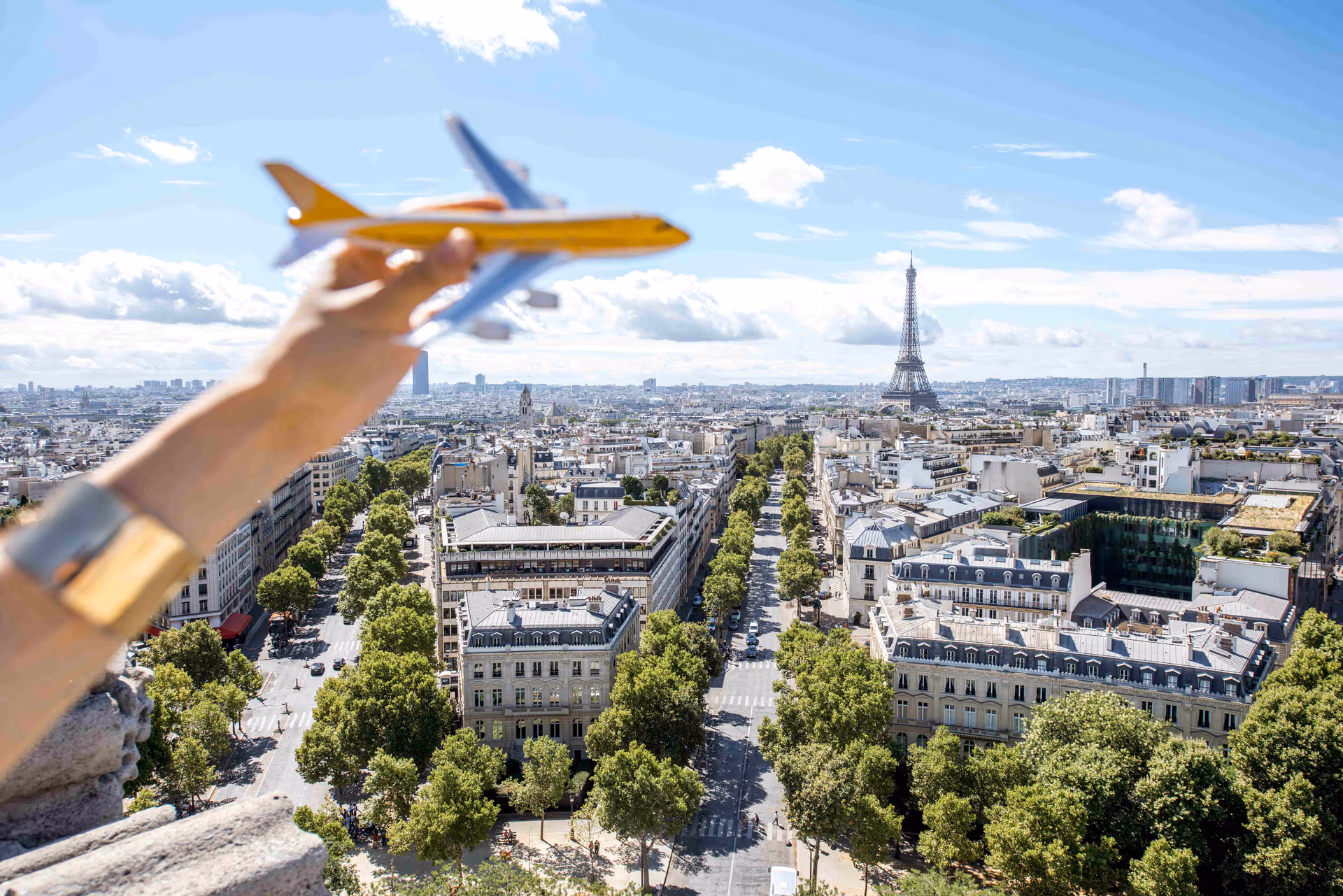 Airplane On The Paris