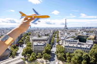 Airplane On The Paris