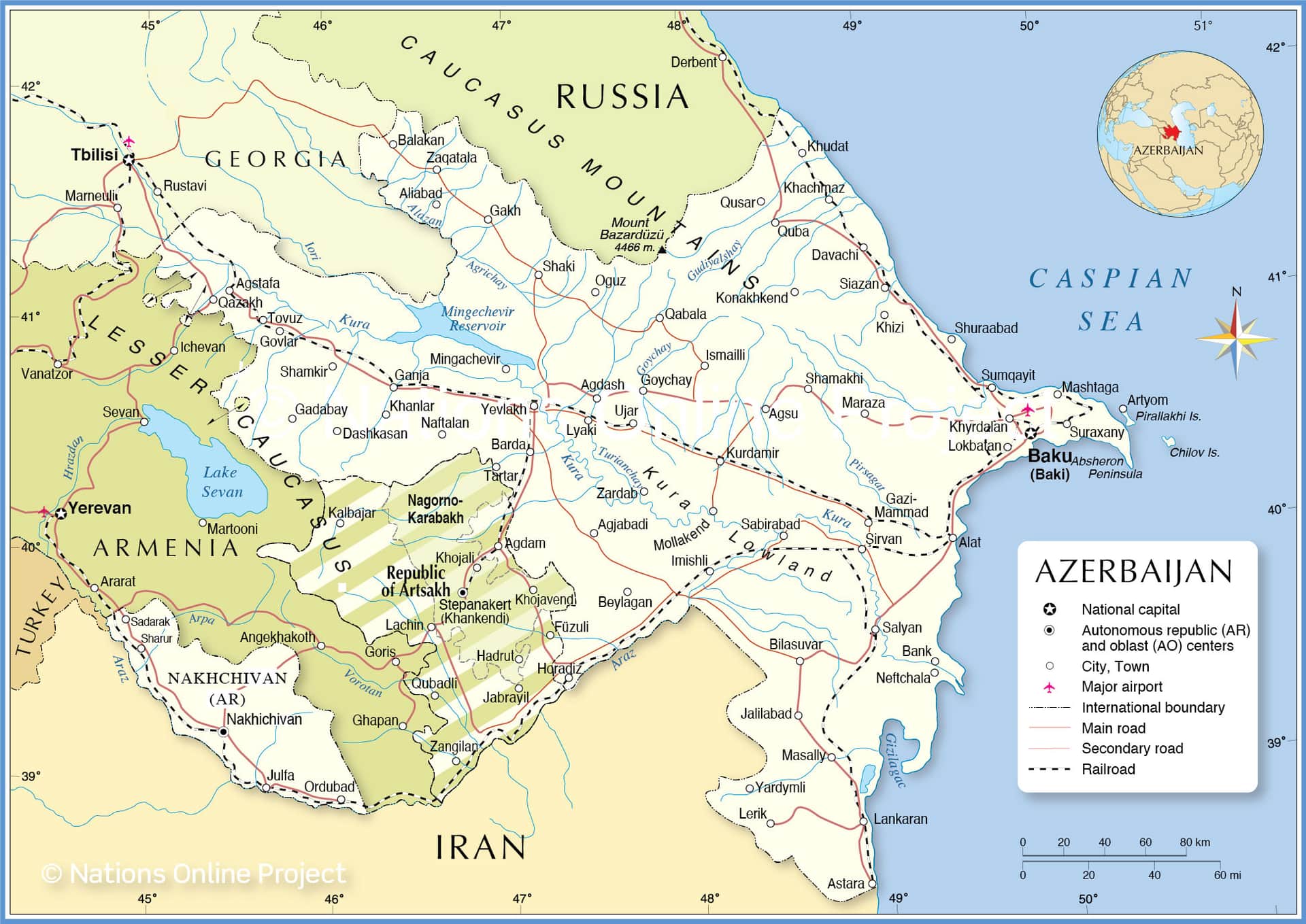 Azerbaijan Map