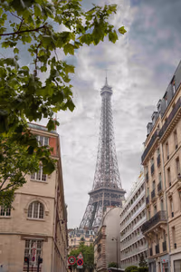 Building in Paris near Eiffel Tower