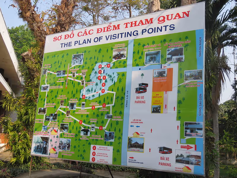 Cu Chi Tunnels Entry Map