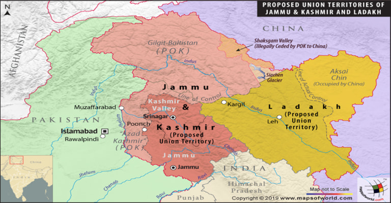 Jammu - Kashmir And Ladakh Map