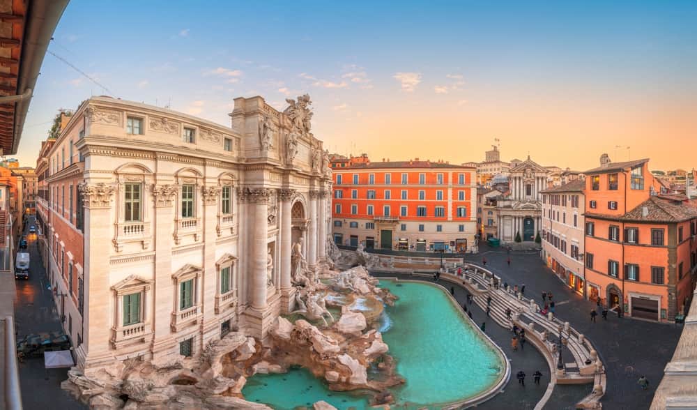 Rome trevi fountain