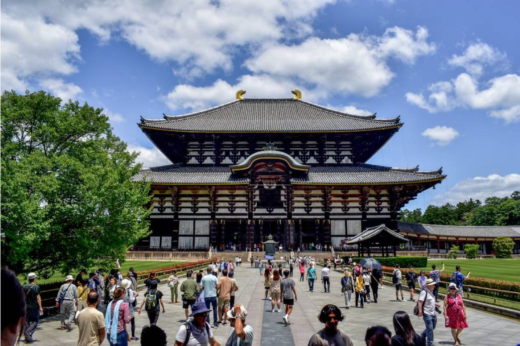 Todai-ji Temple With Deer park