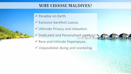 Why Choose Maldives