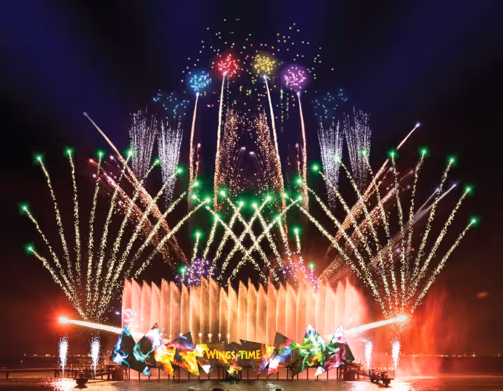 Wings of Time Fire Works