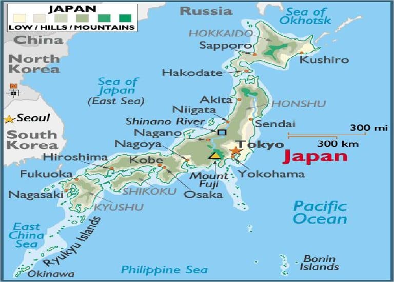 Geography in Japan