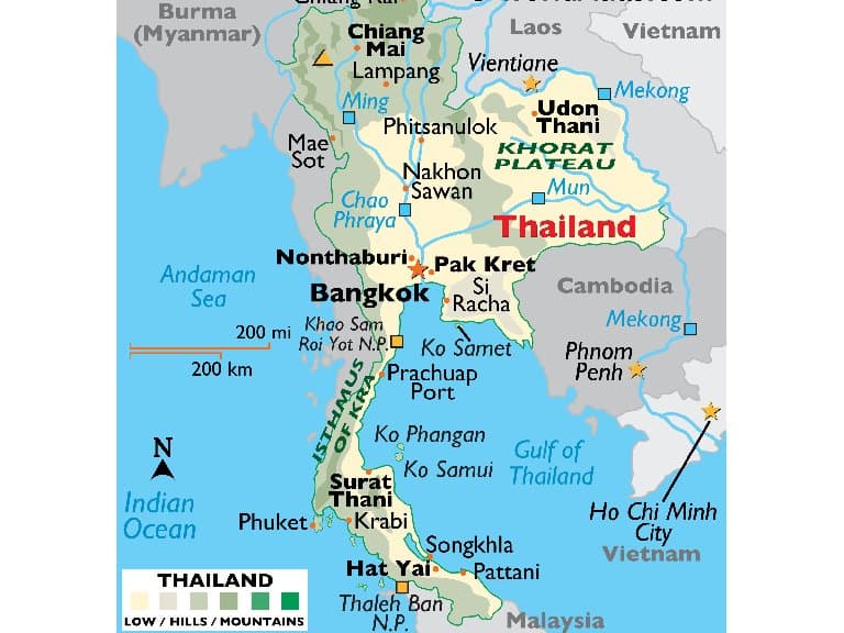 Geography in Thailand
